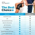 thumbnail image 3 of TheraICE Knee Ice Pack Wrap Compression Sleeve for Injuries, Reusable Gel Cold Packs Brace Also for Elbow, Ankle & Calf - Flexible Cold Wrap Recovery for Meniscus, ACL, MCL Pain Relief (XL), 3 of 7
