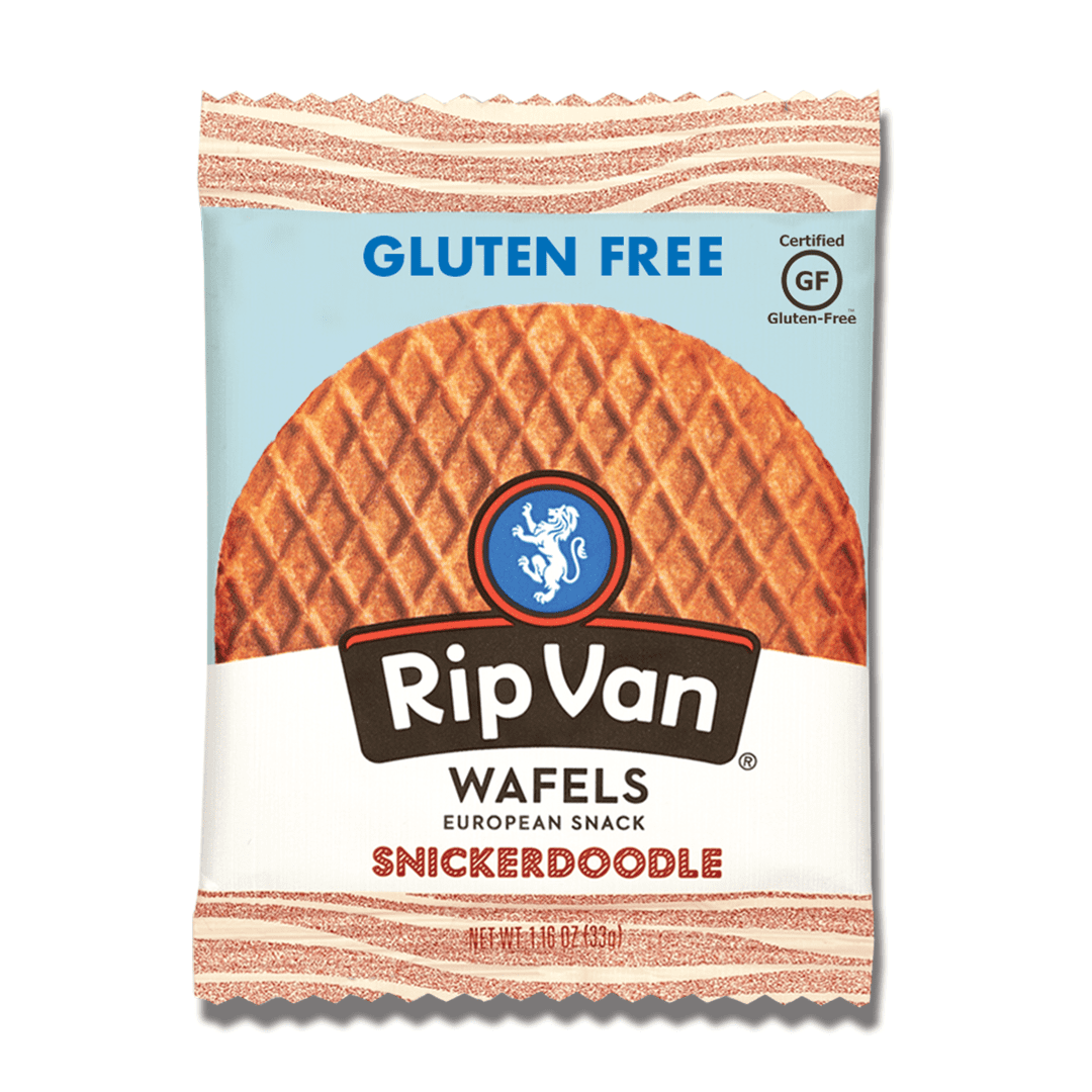 Rip Van Gluten-Free Snickerdoodle Stroopwafels, Low Sugar, Non-GMO, 12 Count