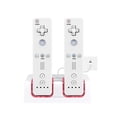 thumbnail image 3 of 1 Set Charger Dock with 2 Rechargeable Capacity Easy Installation Eco-friendly Replaceable Dual Charging Station for Wii Gamepad-White, 3 of 5