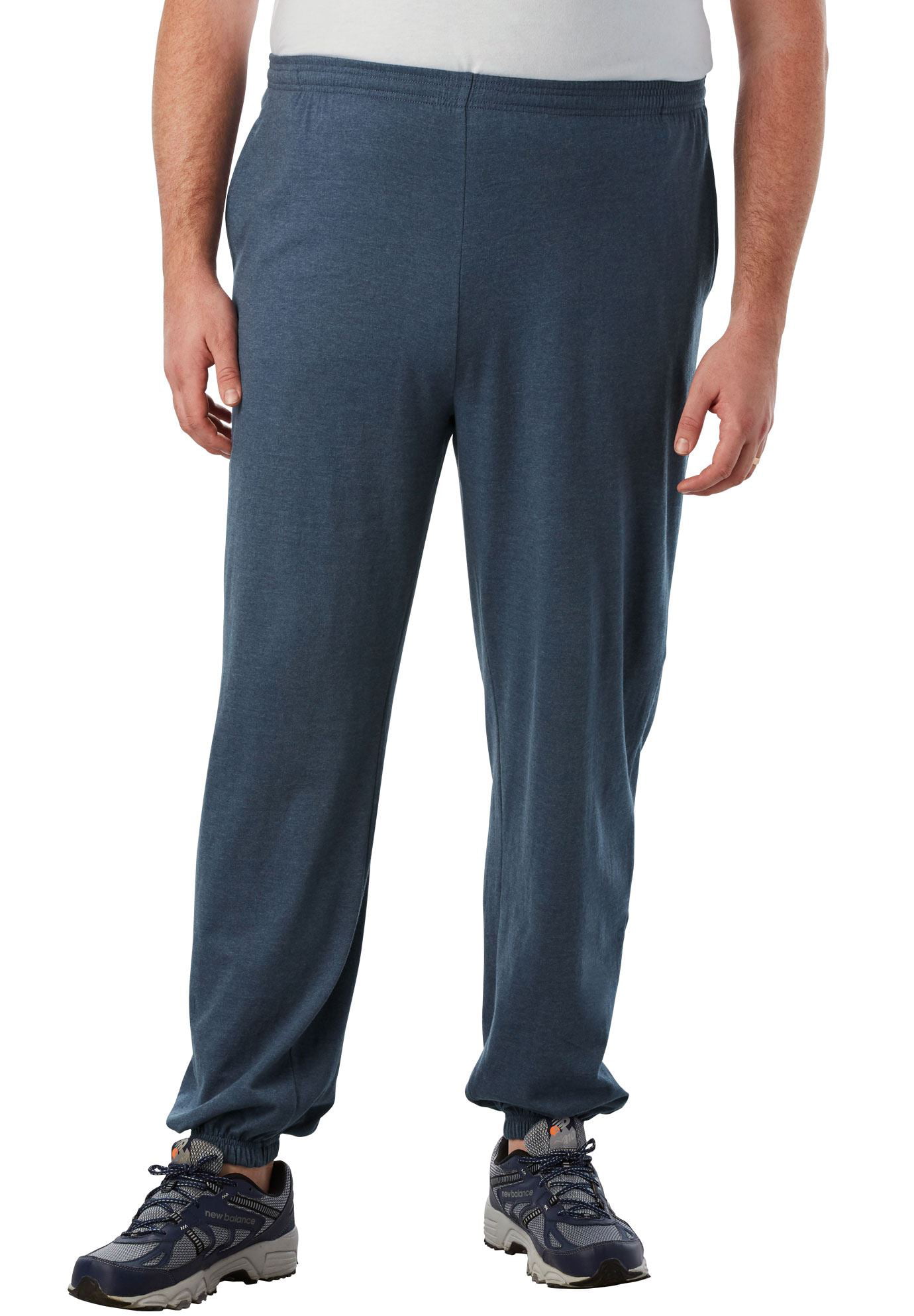Men's Big & Tall Lightweight Elastic Cuff Sweatpants - Walmart.com