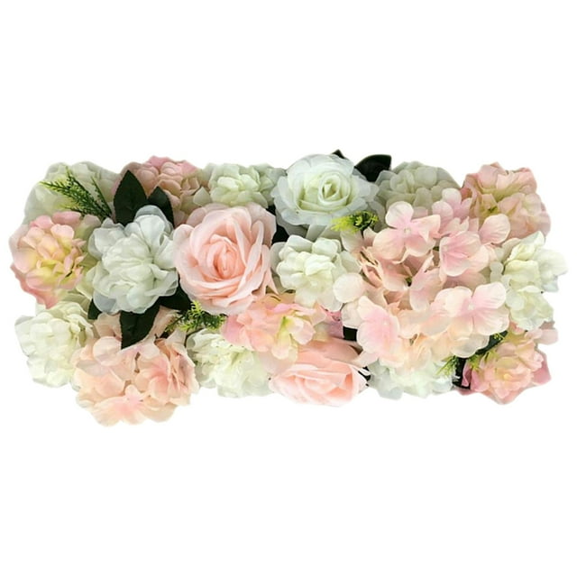 panel Decor Wedding Road Cited Flowers Faux Roses Artificial Flower Backdrop for Champagne