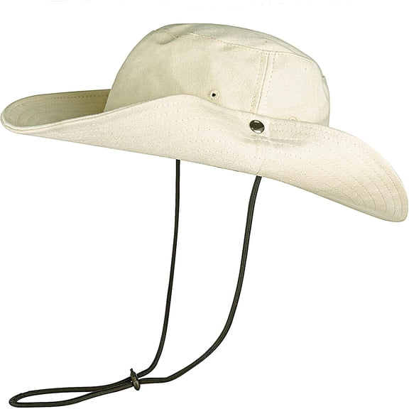 zrova Men's Wide Brim Bucket Hat Foldable Adjustable Boonie Hat for Outdoor Hiking Fishing Beach Gardening