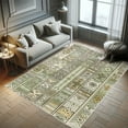 thumbnail image 5 of Ambesonne Southwestern Decorative Rug Carpet, Pastel Nature Shapes, 2' 5" x 5', Pale Green Khaki, 5 of 5