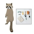 thumbnail image 3 of GUOOL Wall Mount Keys Hook Refrigerator Sticker Fridge Decorative Decor Hook Cafe Bar Coffee raccoon, 3 of 9