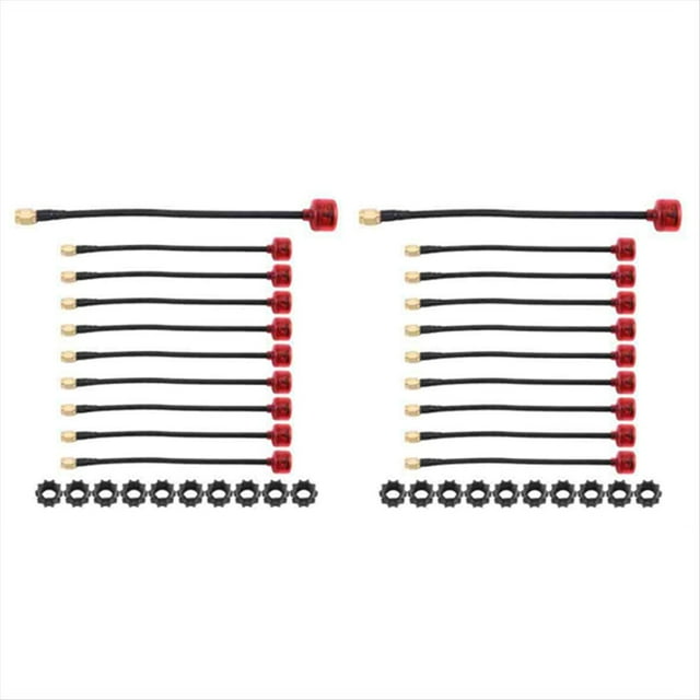 Cherry FPV 5.8G Antena RHCP SMA Antena de Alcance de 160 mm para Freesty Racing Drone 20 Piezas