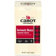 Cabot Creamery Seriously Sharp Cheddar Cheese Block 3 lb (Refrigerated)