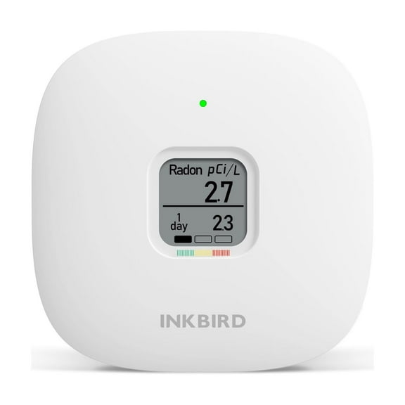 INKBIRD INK-RD3 Smart Home Radon Detector, Alpha Spectrometer Sensor, Radon Level Indicator, 3 AAA Batteries Powered, Long-term and Short-term monitoring