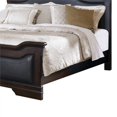 thumbnail image 5 of Benzara Traditional Solid Wood Queen Bed with Block Legs in Brown, 5 of 5