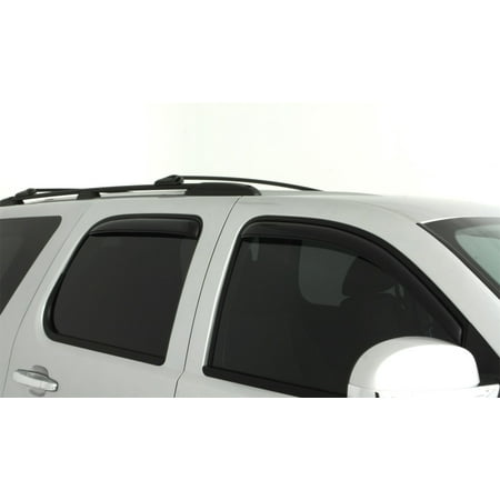 Smoke Front Deflectors - AVS 07-14 Chevy Tahoe Ventvisor In-Channel Front & Rear Window Deflectors 4pc - Smoke