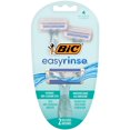 thumbnail image 1 of BIC EasyRinse Anti-Clogging Women's Disposable Razors for a Smoother Shave With Less Irritation*, Shaving Razors With 4 Blades, 2 Count, 1 of 9