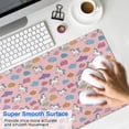 thumbnail image 4 of Long Mouse Pads for Desk,Pink Cartoon Unicorn Cloud Pattern Desk Mats on Top Of Desks, Desk Mouse Pad Extra Large with 3mm Non-Slip Base and Stitched Edge for Gaming,Office,Work,Home 31.5"x15.7", 4 of 6