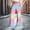 Pink plus size wide leg pants a1, variant on Cagogo Women Plus Size Wide Leg Flowy Pants with Pockets Tie Dye Casual Loungewear Long Drawstring Trousers Party Beach Vacation, Green L