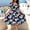 Navy plus size boho midi dress a1, variant on Uscallm Women Plus Size V Neck Short Sleeve High Low Floral Boho Midi Dresses A-Line Swing Vacation Beach Sundresses, Navy XL