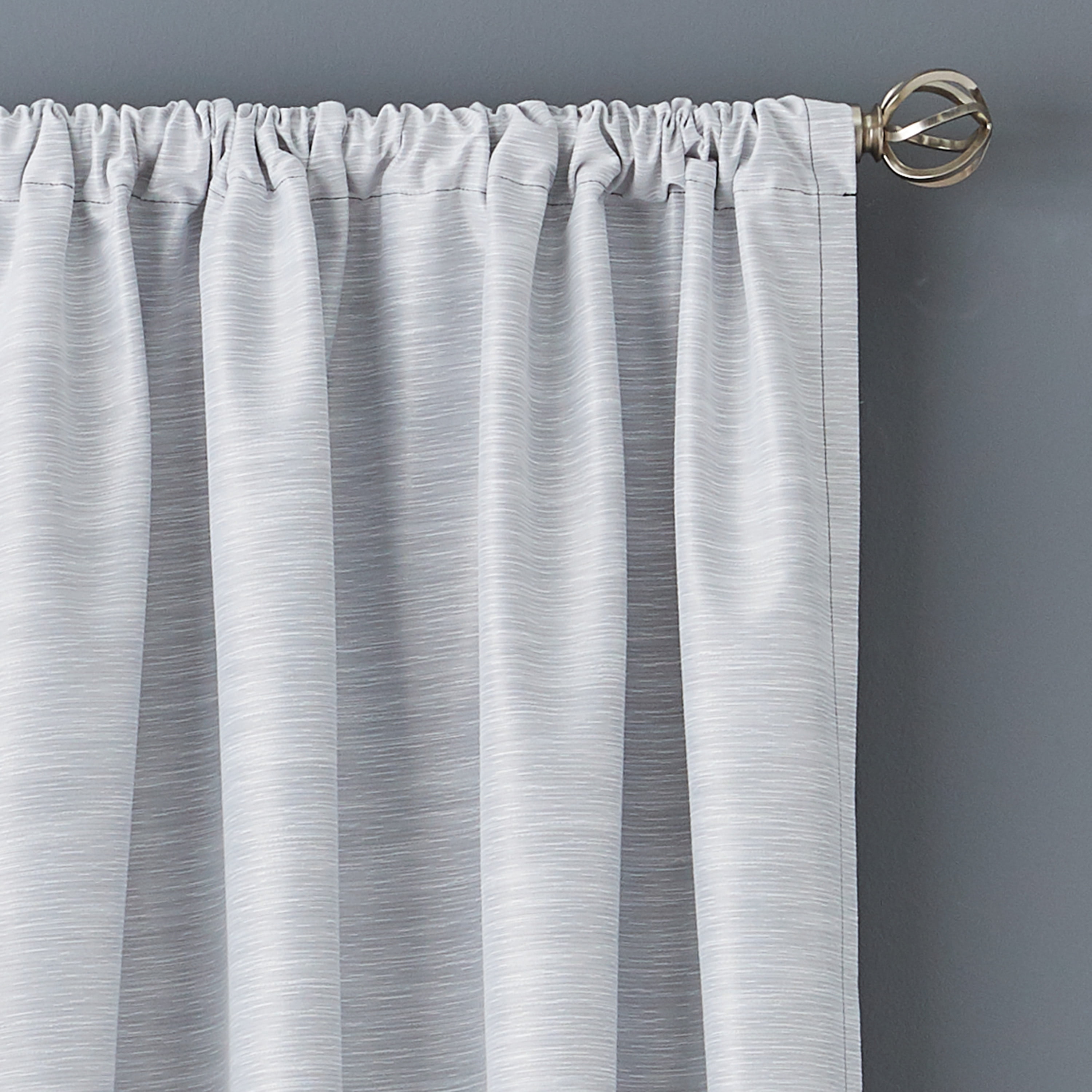 Better Homes & Gardens Colorblock Rod Pocket and Back Tab Blackout Curtain Panel, 1-Piece, Blue, 50" W x 84" L
