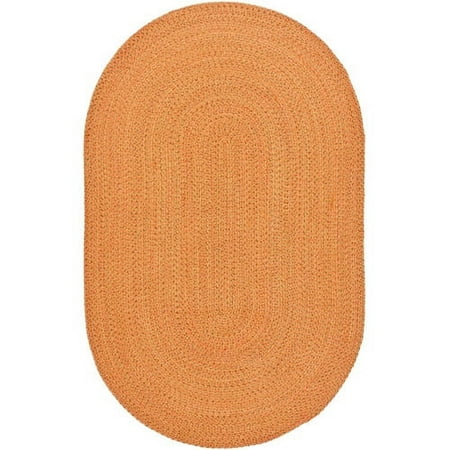 SAFAVIEH Braided Ilbert Confetti Solid Area Rug  Multi  8  x 10  Oval