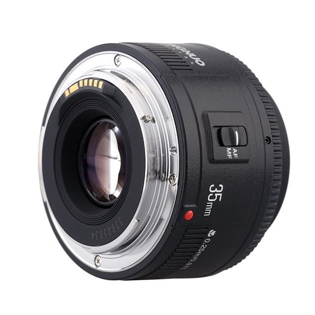 Lente YONGNUO YN35mm F2 lente 1:2 AF / MF angular fija/primer Auto Focus lente para cámara montura EOS de Canon EF YONGNUO Lente
