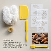oannao Sourdough Starter Kit 21 Pcs Complete Bread Proofing Basket Set with Round and Oval Banneton Baskets Sourdough Jar Silicone Bread Sling and Baking Supplies Tools for Beginners