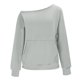 thumbnail image 3 of HongQid Womens Off Shoulder Sweatshirt Drop Shoulder Oversized Long Sleeve Pullover Top, 3 of 8