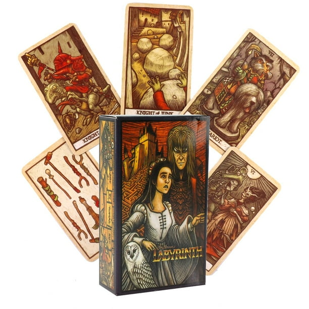 Baraja de Tarot de luna de neón-tamaño de bolsillo con caja de Tuck, cartas de Tarot para el destino, juego de mesa de adivinación, Tarot y una variedad de opciones de Tarot Fivean unisex
