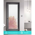 thumbnail image 5 of Window Privacy Film Pink Gold Stained Glass Window Film Decorative Sun Block Window Cover Boho Modern Abstract Minimalist Aesthetic Flower Window Clings Static Sticker for Bathroom 19.6"x39.3", 5 of 7