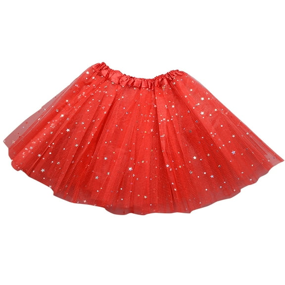 Bearichfupo Toddler Kids Baby Girls Baby Tulle Star Sequins Princess Tutu Skirt Outfits, Sizes 3-8 Years