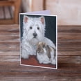 thumbnail image 2 of Westie Rabbit Harmony Greeting Cards and Envelopes Pack of 8, 2 of 2