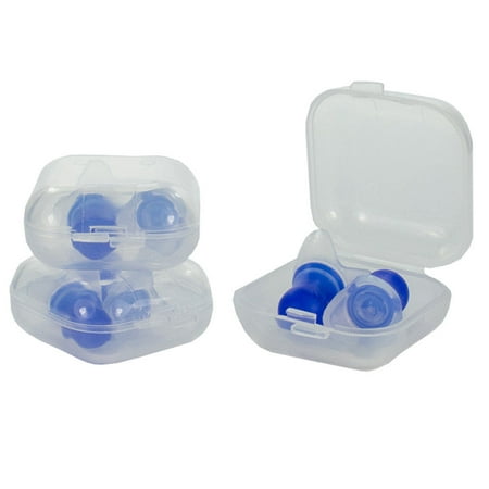 GMS Flitemate Pressure Reducing Silicone Ear Plugs (3 Pair) with 3 Clear