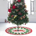 thumbnail image 6 of Mecorevxz 35.4 Inch Christmas Tree Skirt Red Small Plush Xmas Tree Mat with Merry Christmas Patterns Soft Thick Holiday Decor for Home Party(A), 6 of 6