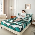 thumbnail image 4 of Castle Fairy Boho Hippie Aztec Full Size Sheets,Abstract Cow Print Bed Sheets, 4 of 7