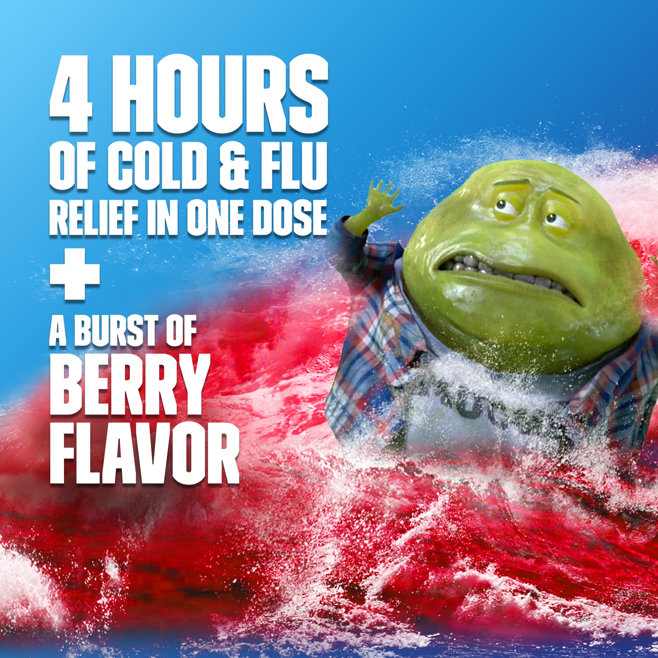 Mucinex Fast-Max Cold, Flu, & Sore Throat Relief Medicine, OTC Cough Suppressant, Expectorant, 6 fl oz