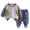 Green, variant on GiLiling Baby Boy Casual Outfit Set - Long Sleeve Pullover Sweater and Jogger Denim Pants, 2 Piece Clothes (Beige, 12-18 Months)