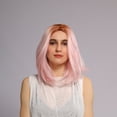 thumbnail image 3 of SUCS Fashion Women Long White Pink Gradient Wig Wavy Party Curly Synthetic Sexy Wigs, 3 of 3