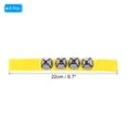 thumbnail image 2 of Unique Bargains 8 Pcs Cloches de Poignet, Cloches de Jingle Cloches de Cheville Instruments de Percussion Groupe de Rythme Musical 4 Cloches Argentées, Jaune Foncé, 2 of 6