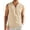 Light Brown, variant on COOFANDY Men Linen Tank Top Button Down Henley Tank Shirts Sleeeveelss Beach Shirts Fashion Textured Tanks