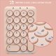 thumbnail image 4 of 2X Teclado Numérico Inalámbrico Teclado Numérico Bluetooth Teclas Redondas Teclado Numérico 22 Teclas Teclado Numérico Recargable (Rosa), 4 of 5