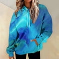 thumbnail image 2 of HAJWOH Oversized Hoodies For Women Tie Dye Gradient Sweatshirts Baggy Drawstring Hooded Pullover Fall Casual Tops With Pocket, 2 of 6