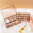 thumbnail image 3 of Jewelry Storage Box Dual Layer Home Bedroom Dust Proof Bracelet Necklace Bangle Jewellery Rings Compartment Case Container, 3 of 7