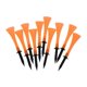 thumbnail image 1 of Tees de golf Zulema 10 Piezas de 83 Mm de goma para Entrenamiento Del golfista naranja, 1 of 8