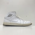 thumbnail image 3 of Ni - ke Ni - ke Men's Air Jordan 1 Mid White Sneakers Size 8, 3 of 5