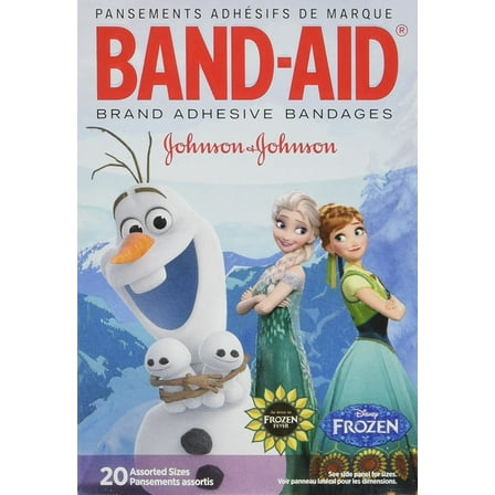 Band-Aid Adhesive Bandages, Disneys Frozen, Assorted Sizes, 20 Count