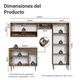 thumbnail image 3 of Cocina Integral Madesa Emilly Pop 229cm Marrón/Negro GREM2290027K, 3 of 12