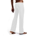 thumbnail image 6 of JTieacloth Mens Relaxed Fit Pants Men's Lightweight Pants Breathable Soft Comfortable Stretch Yoga Sleepwear Drawstring Waist Elastic Home Wear White, 6 of 6