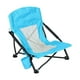 thumbnail image 1 of Silla de camping plegable, silla de playa, portátil, ligera, con respaldo alto, asiento de picnic para piscina, pesca, jardín, viajes y playa. Azul, 1 of 8