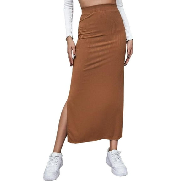 Sngxgn Skirts for Women Length Skirt Casual Long Skirt High Waisted Skirt Long Skirt(A,XL)