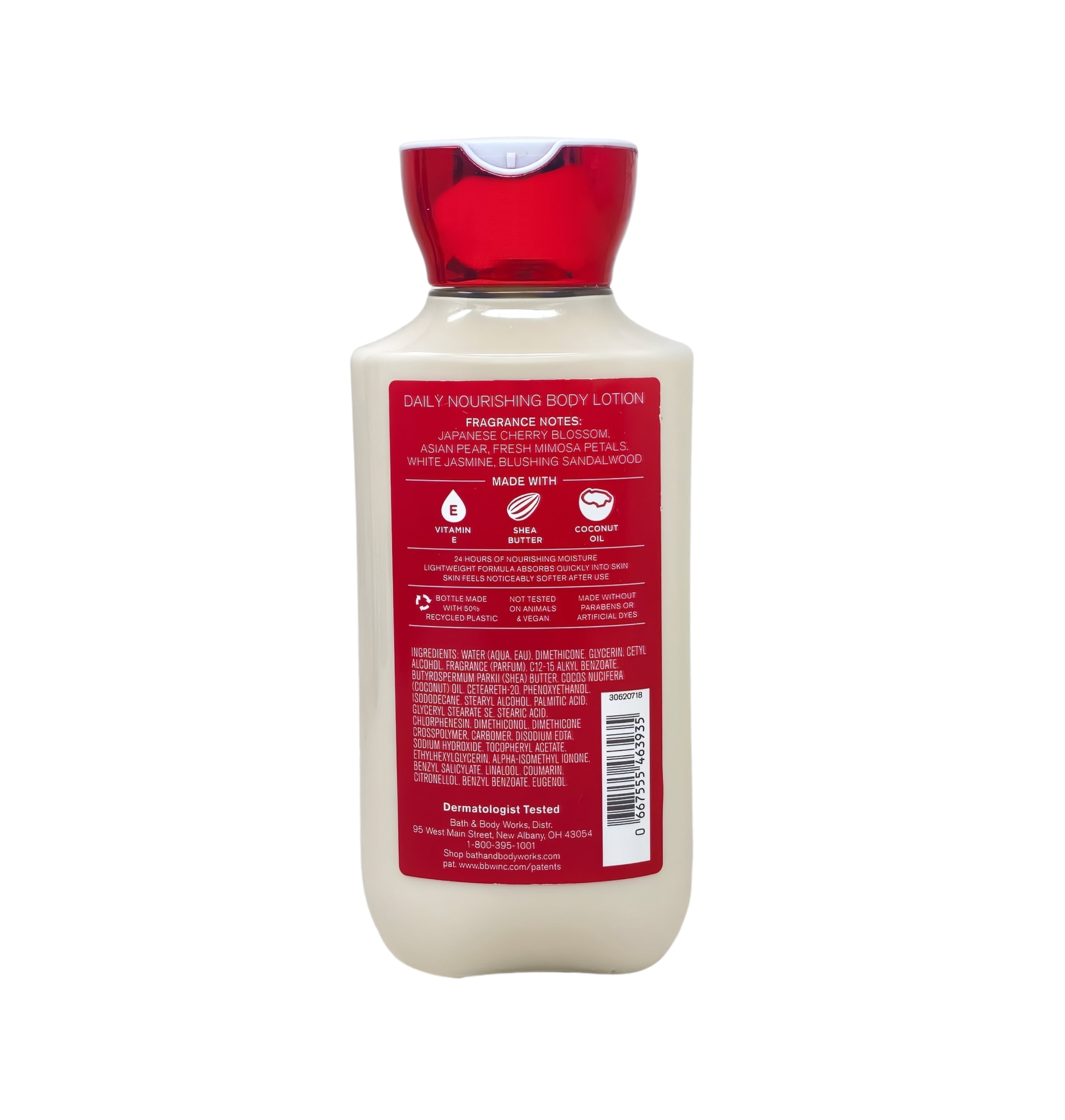 Bath & Body Works Japanese Cherry Blossom - 3 Daily Nourishing Body Lotions with a Cherry On Top Bar Soap