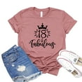 thumbnail image 1 of 18 & Fabulous T-shirt Birthday Shirts 2003 Born Tee Eighteenth B'day Gift Women's Party Tshirt Celebration Shirt, 1 of 3