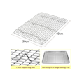 thumbnail image 2 of Cooling Rack Baking Rack Twin Set. Stainless Steel Oven and Dishwasher Safe Wire Rack. Fits Half Sheet Cookie Pan, 2 of 7