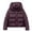Red, variant on Winter Hooded Jacket Short Quilted Coat Lightweight Warm Outerwear Fashionable Casual Women'S Parkas Red Xl