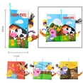 thumbnail image 3 of Libro de tela suave,libro de tela suave para bebé juguetes educativos de aprendizaje,libro de tela para el desarrollo de la inteligencia de la cola animal,Juego de libros de tela para bebé, 3 of 6