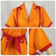 thumbnail image 4 of Restaurant Waiter Uniform Yellow Dress Halloween Cosplay Carnival Party Costumes for Women, 4 of 5